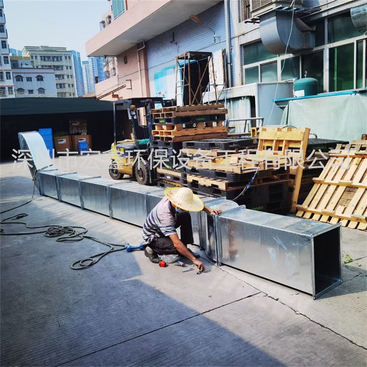 黃貝車間白鐵通風管安裝價格 黃貝車間白鐵通風管道安裝價格	黃貝工廠白鐵皮風管安裝